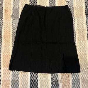 Blu Sand made in Italy black pencil skirt linen size 46 EU XL US